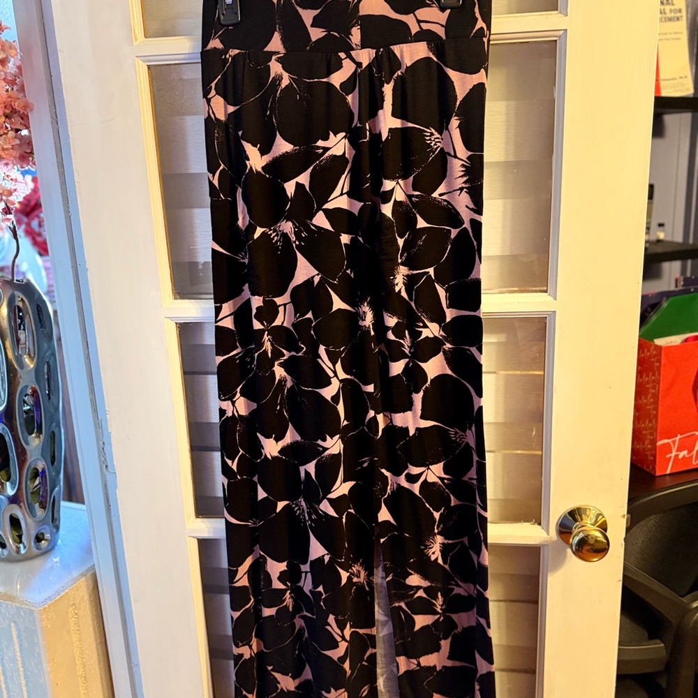 Stylish Black and Pink Women's Pants